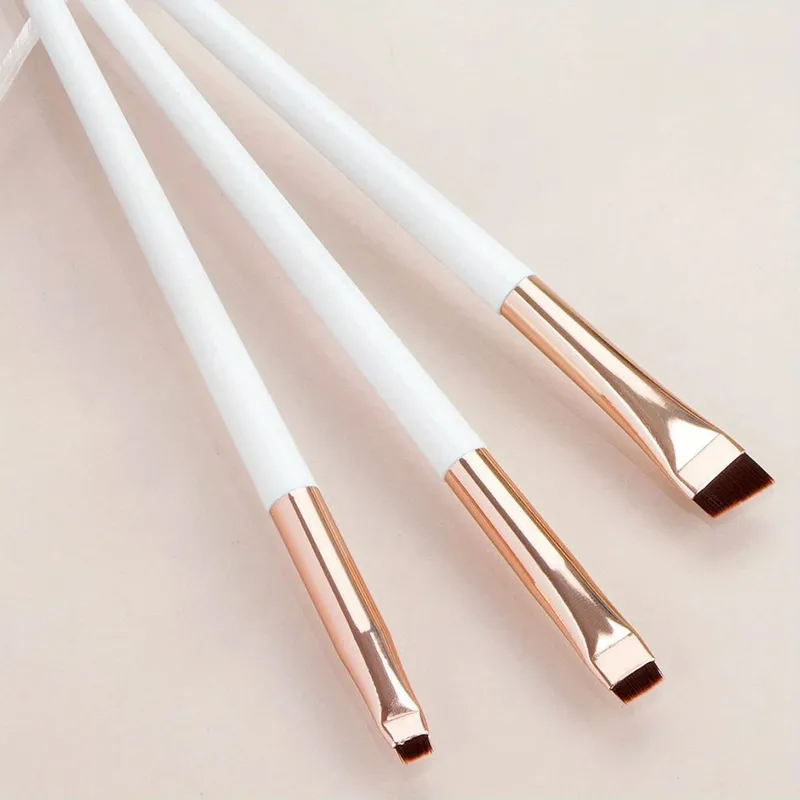 3 pçs conjunto de escova de maquiagem lâmina delineador escova fina cabeça oblíqua sobrancelha escova contorno delineador ultra-fino sombra de olho escova maquiagem b — image 10