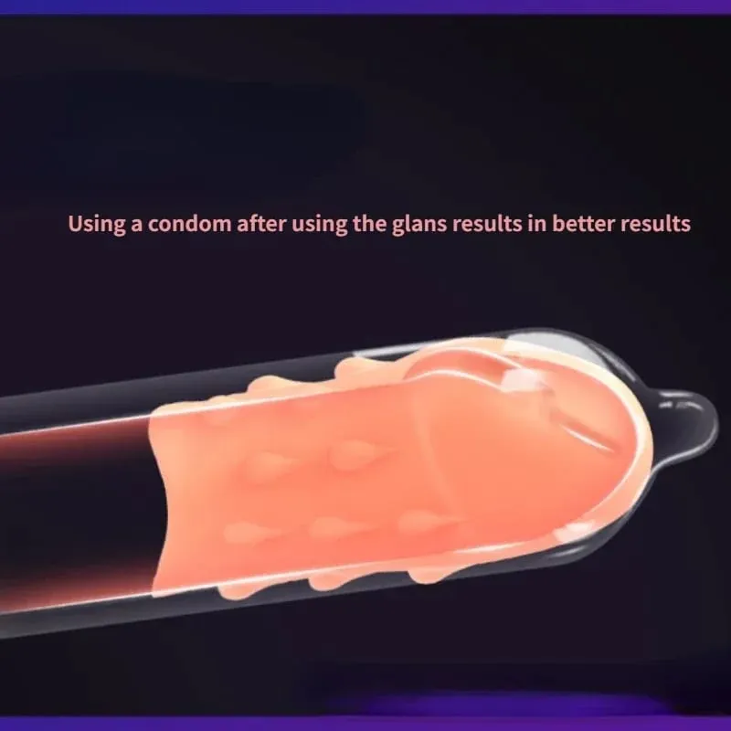 Glans Cover Penis Enlargement Sleeve Foreskin Corretion Cock Ring Penis Extender Delay Ejaculation Sex Toys for Men Adult Toys — image 4