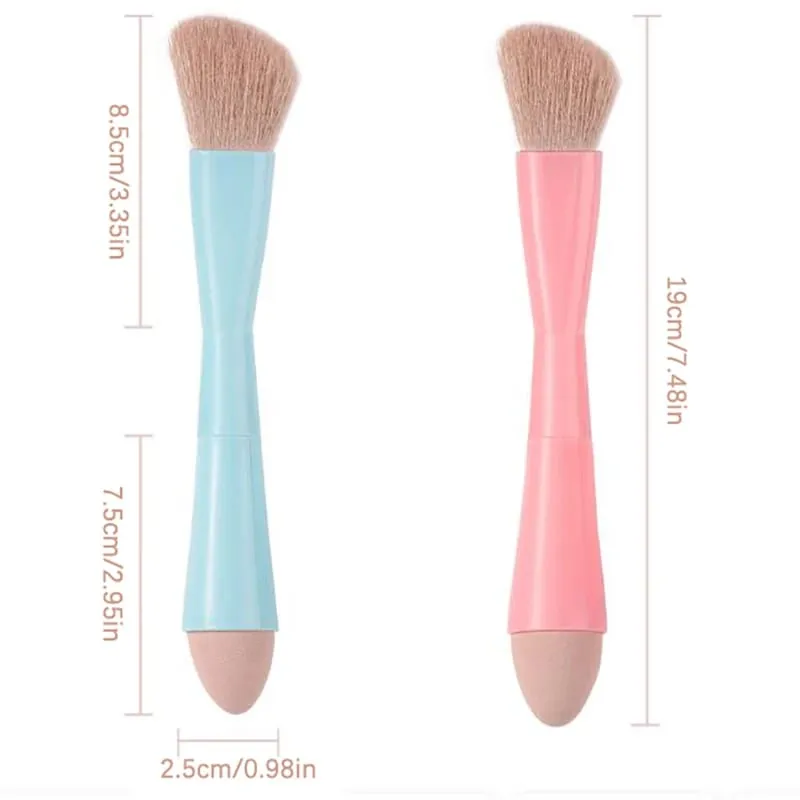 【B】1PC 4 σε 1 Travel Portable Multitasker Beauty Tools Brushes Makeup Αποσπώμενα πινέλα μακιγιάζ σετ μακιγιάζ — image 6