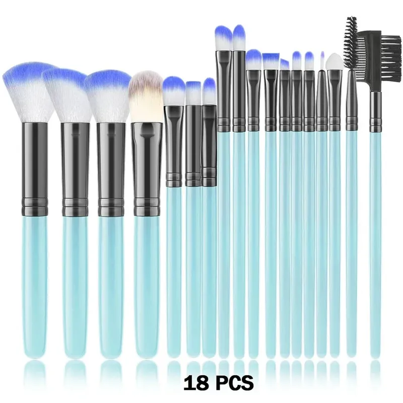 סט מברשות איפור חדש 10/32 יחידות Soft Fluffy Powder Foundation Contour סומק קונסילר צלליות מיזוג סימון כלי יופי