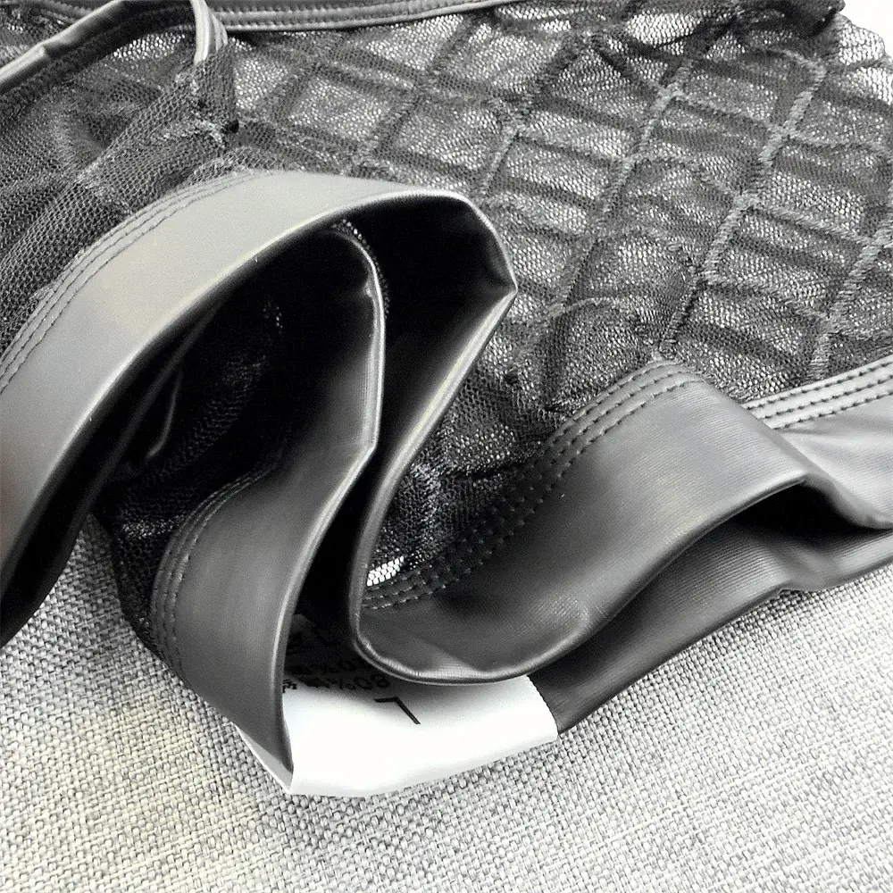 Calzoncillos Boxer transparentes ultrafinos de malla de diamante sexis para hombre, pantalones cortos de verano de secado rápido, ropa interior con bolsa para bulto para hombre — image 5
