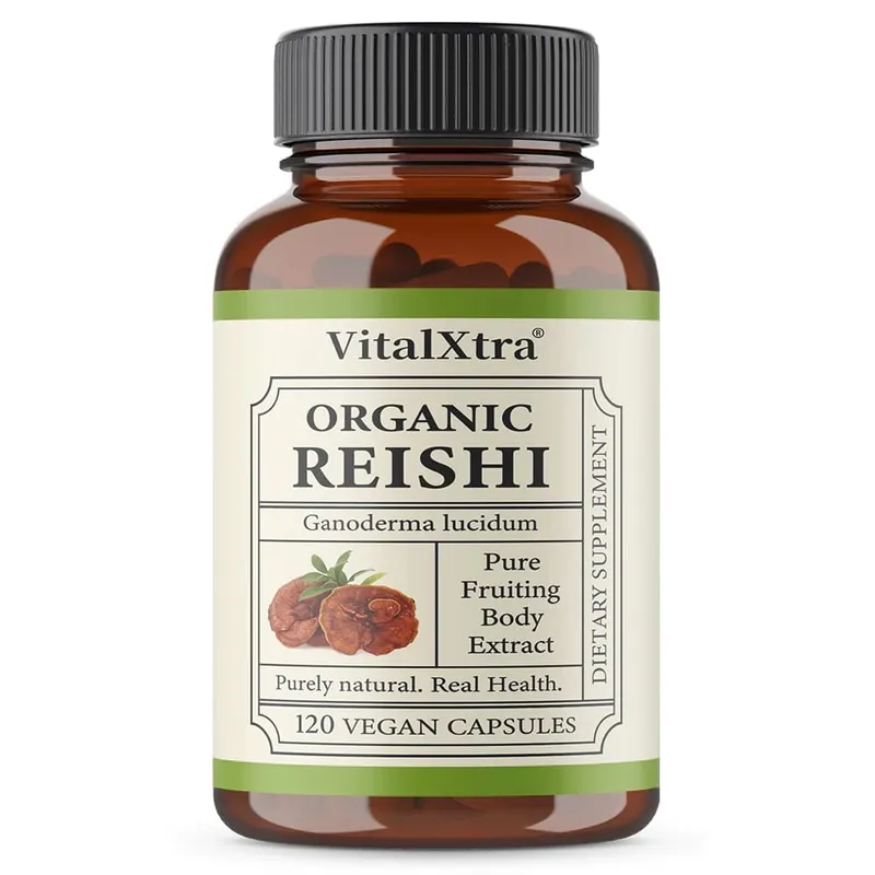 Reishi Mushroom Capsules 1000mg Ganoderma Lucidum Υποστηρίζει την χαλάρωση του ανοσοποιητικού υγείας τον ύπνο και τη φυσική ενέργεια Vegan μη ΓΤΟ