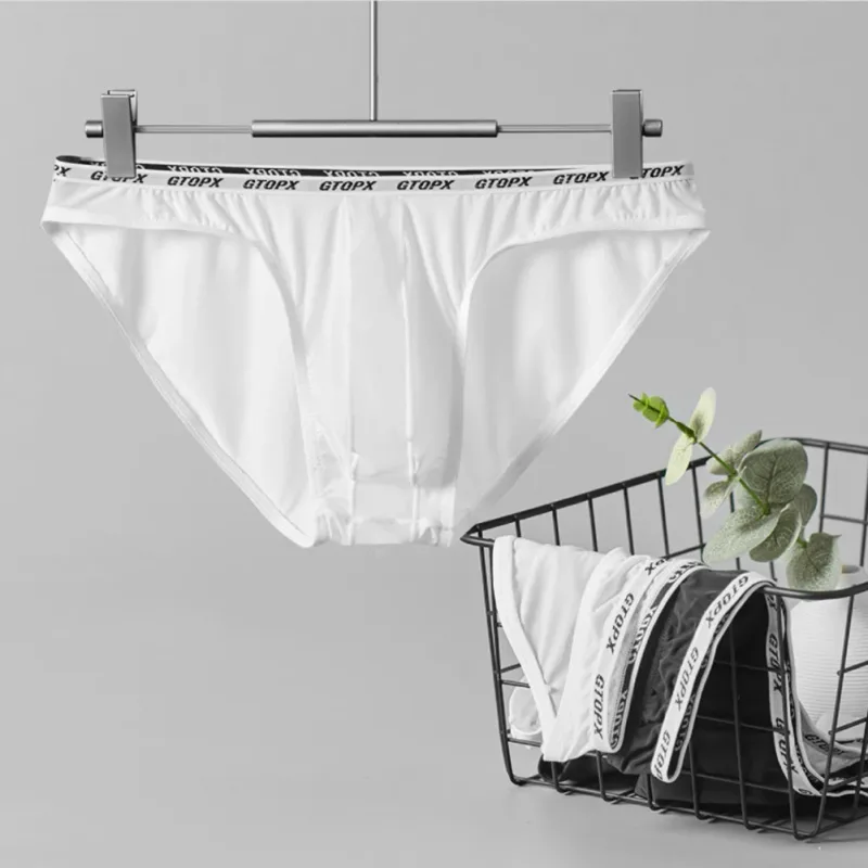 U Convex Pouch Low Waist Men\'s Briefs Transparent Mesh Underpants Thin Breathable Fabric Suitable for All Seasons — image 6