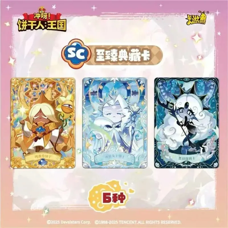 Genuine Cookie Run: Kingdom Cards Braveheart פרק קריספי Pack Escape The Oven Adventure מתנות כרטיסי אוסף אנימה