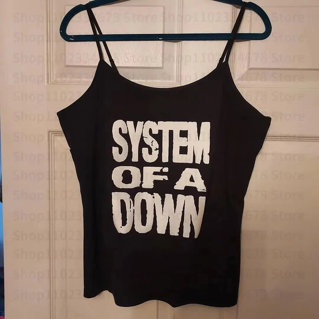 Γυναικείο γοτθικό στυλ αράχνης Cami Tank Top Αμάνικο Spaghetti λουράκι Y2K Slim Cropped Camisole Dark Punk Streetwear τοπ — image 7