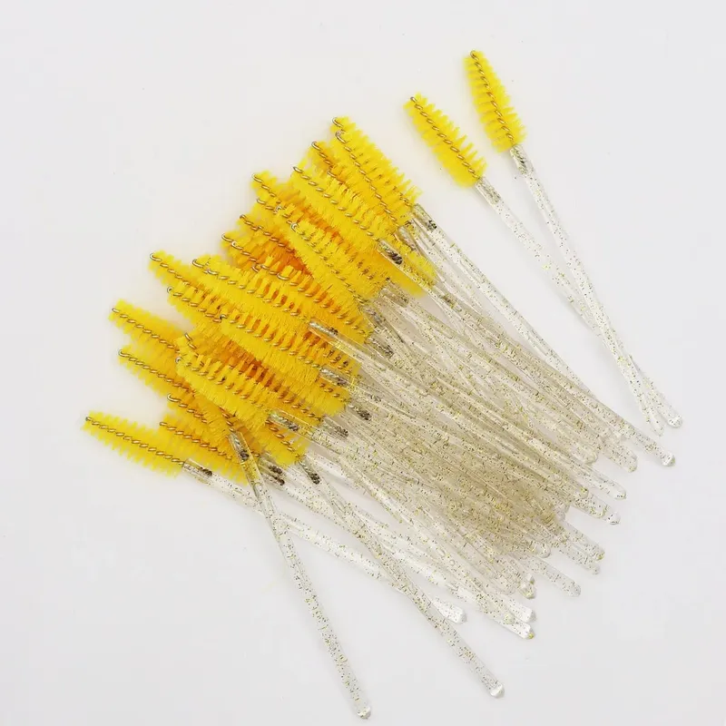 50 τμχ Crystal Eyelashes Brush Cob Αναλώσιμος βλεφαρίδες μιας χρήσης Extension Mascara Wands Makeup Professional Makeup Beauty Tool — image 13