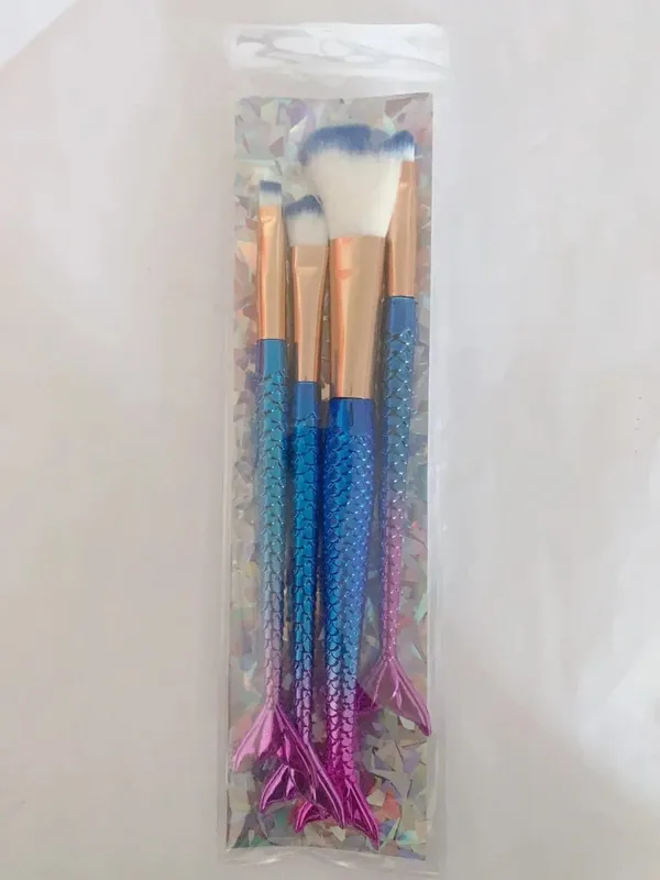 4 Set Makeup Brushes Set Cosmetic Powder Eye Shadow Foundation Blush Brush Soft Beauty Make Up Tool Maquiagem 6 Color Gradient — image 10