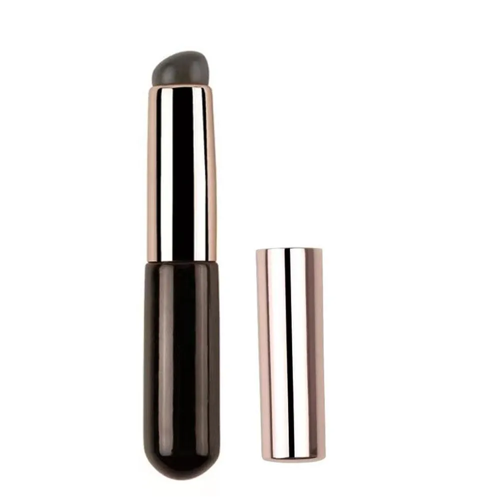 Silicone lábio e corretivo pincéis de maquiagem escova de silicone bálsamo labial gloss batom e corretivo escova multifuncional