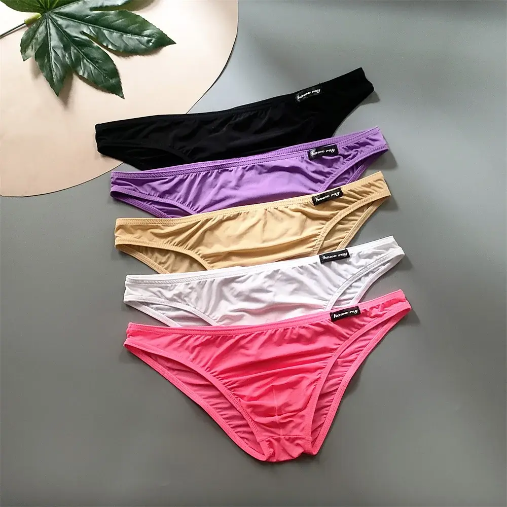 Ice Silk Underwear Men Pouch Underwear Male Elastic Belt Panties Sexy Plus Size Bikini Slips Hombre Seamless Lingerie — image 11