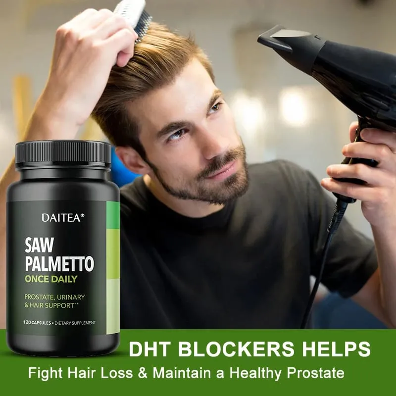 Daitea Saw Palm Capsule Συμπλήρωμα για την υγεία του προστάτη Υποστήριξη για την υγεία του ουροποιητικού συστήματος Υποστήριξη για την υγεία της ουροδόχου κύστης Προώθηση της ανάπτυξης των μαλλιών — image 5