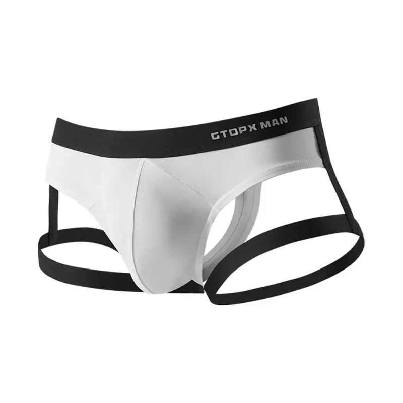 Sexy Men's Jockstrap Breathable Panties Bulge Pouch Briefs Elastic Backless Jockstrap Briefs Underpants Underwear Pump Man — image 8