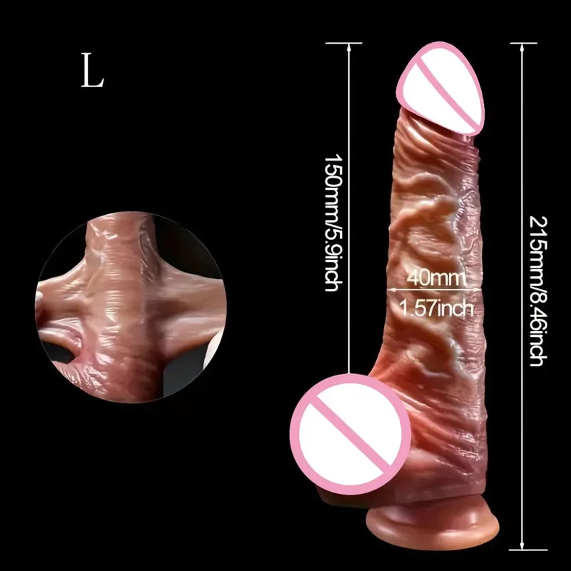 Skin Sliding Foreskin Dildo with Real Testicles strapon Realistic Dildos for Women Men Lesbian Anal Dick Adult Sex Toys Penis 18 — image 8