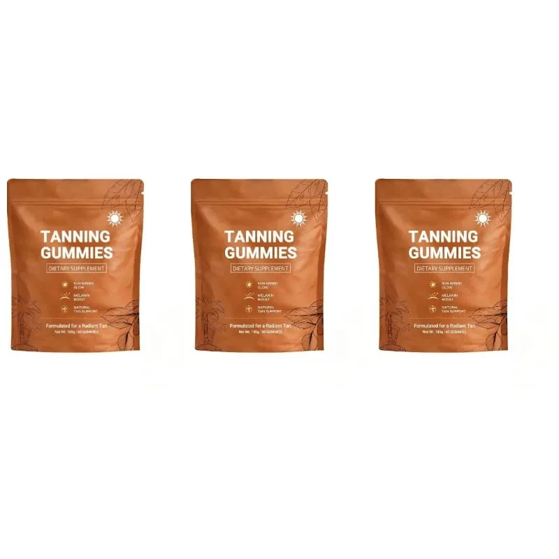Γυναικείο μαύρισμα Gummies για γυναίκες Χωρίς Sunless Bronzing Glow Υποστήριξη Vegan Χωρίς Ζάχαρη, Μη ΓΤΟ Ασταξανθίνη & Λυκοπένιο 60 Αριθμός — image 8