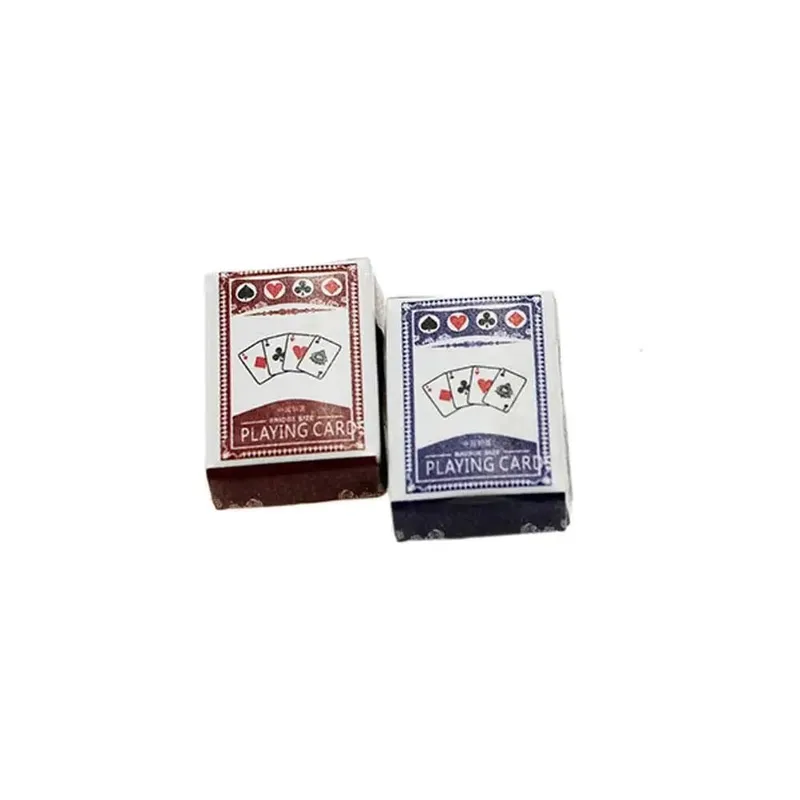 1:12 Dollhouse Accessories Mini Poker Cards Miniature Dollhouse Miniature Games Poker Mini Playing Cards Playing Poker Cards — image 8
