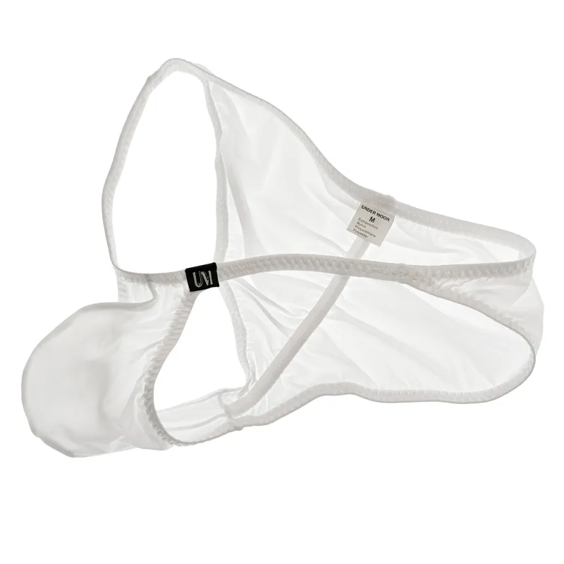 Ultra Low Waist Men's Briefs Thin Ice Translucent Sexy Underwear Comfortable Modern Fashion Buttock Highlighting Male Briefs — image 2