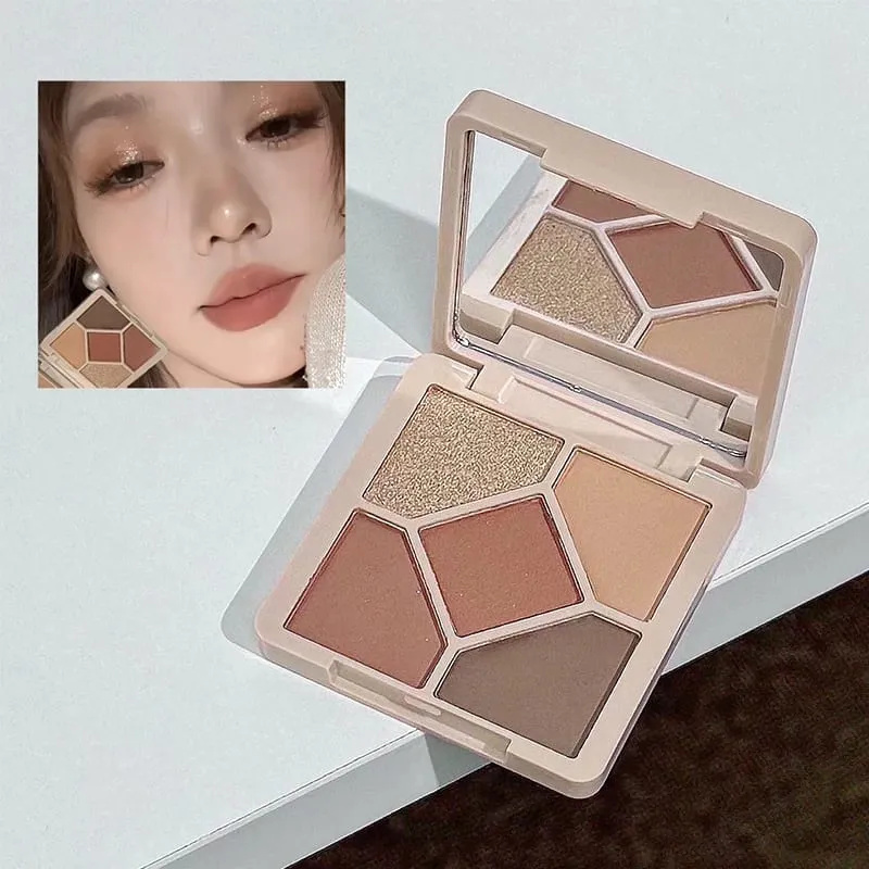 4 Χρώματα Double Head Lip Glaze Pressed Powder Blush Σκιά ματιών Μολύβι ματιών Λάδι χειλιών Κιτ μακιγιάζ πολλαπλών χρήσεων — image 6