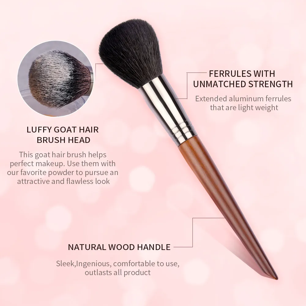 Ovw conjunto de pincéis de maquiagem beleza puff esponja ovo em pó kabuki blush corretivo sombra de olho kit de pincel de maquiagem — image 3