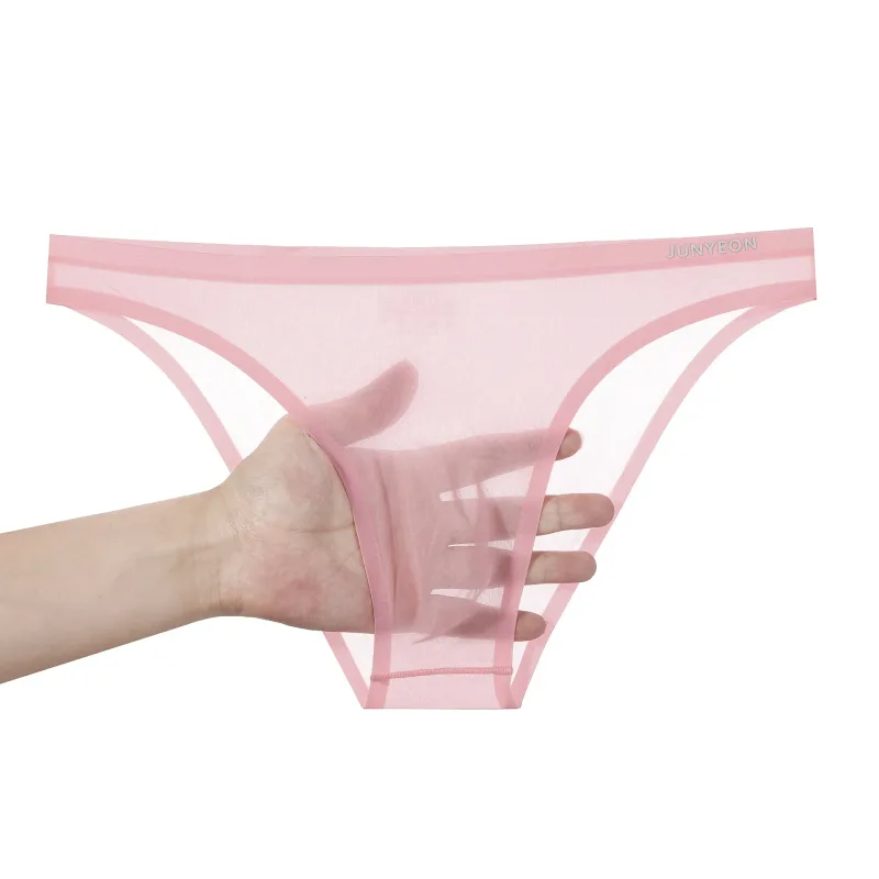 Seamless Quick Drying Men Briefs Underwear Solid Color Ice Silk Ultra-thin Underpants Sexy Breathable 3D Pouch Panties Undies — image 32