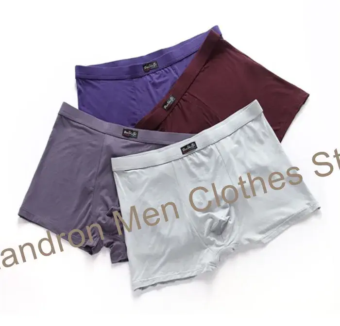 Boxer doux en Fiber de bambou pour homme, sous-vêtement surdimensionné, grande taille 8XL, 7XL et 6XL, sous-vêtements respirants, culotte solide, 140KG