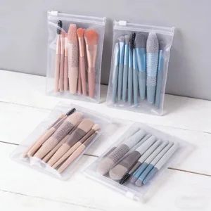 Kit de pincel de maquiagem para viagem, 8 peças, cabelo macio, blush, sombra, contorno, ferramentas de beleza profissional
