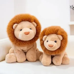 Regal creatiu Coixí de peluix de lleó suau Suport emocional Joguina de peluix bonica Joguines de peluix de 15,8 polzades