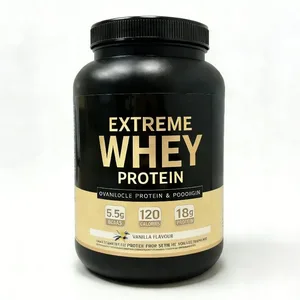 Molkenproteinpulver 18 g Protein 5,5 g BCAA Vanille Muskelregeneration und -wachstum nach dem Training unterstützen 120 Kalorien 33 Portionen Fitnessstudio Fitness