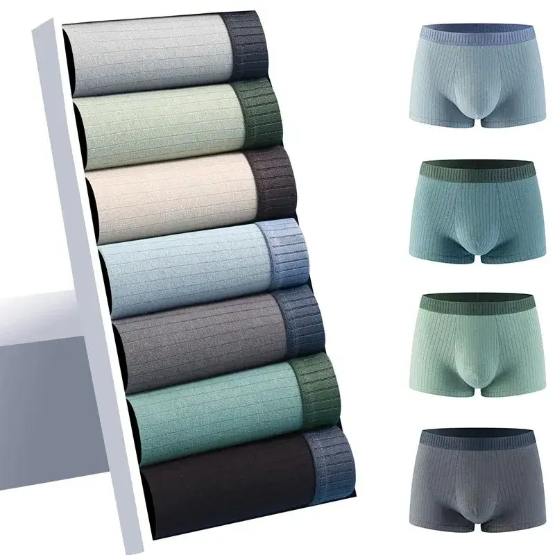 1/4 PCS ชายชุดชั้นในชายผ้าฝ้ายสี่มุมกางเกงขาสั้นผ้าฝ้าย Antibiotic Crotch เด็กวัยรุ่นมุมแบนชุดชั้นใน