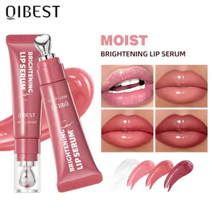 4 Warna Cermin Mutiara Halus Berkilauan Melembapkan Paip Lip Gloss Pelembap Crystal Gloss Lip Glaze Lapisan Mekap Bibir