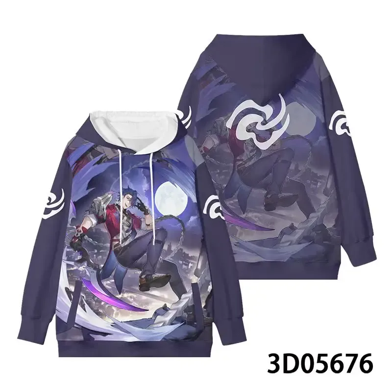 ใหม่เกมHonkai: Star Railทั้งหมดบทบาทเล่นHoodies 3Dพิมพ์อะนิเมะเสื้อกันหนาวขนาดใหญ่ผู้ชายผู้หญิงแขนยาวTracksuit Pullover