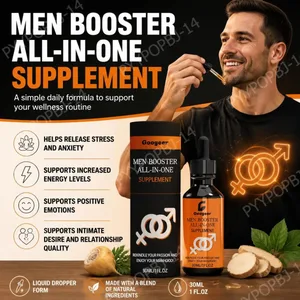 Googeer Men Booster All-in-One Suplement Drops amb extracte d'arrel de Maca i extracte d'arrel de Kudzu per a la relaxació energètica 30 ML