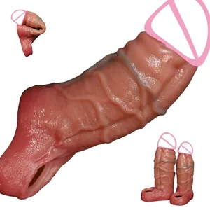 Mainan Seks Lelaki Boleh Diguna Semula Realistik Boleh Renggang Silikon Cincin Zakar Cincin Kelewatan Pancutan Air Mani Cincin Kunci Mainan Seks untuk Lelaki Lengan Zakar Cincin Mengunci Dildo Zakar Lembut Dan Tekstur Realistik Sarung Cincin Zakar Sesuai Untuk Lelaki Pasangan Se