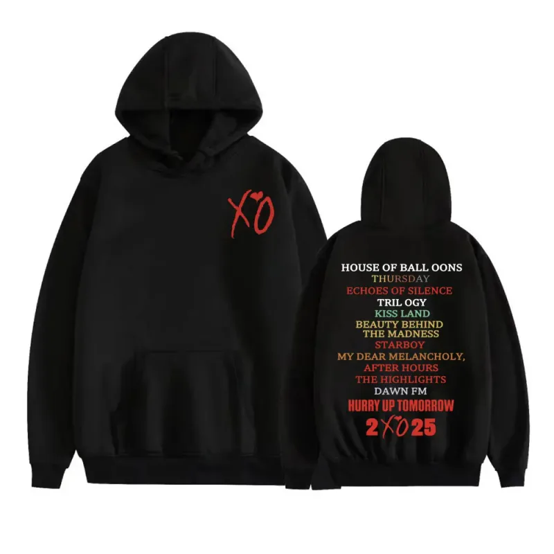 The Weeknd After Hours Album 2025 Sudaderas amb caputxa estampades Roba d'home Dessuadora de carrer Hip Hop de moda Fleece Confort amb caputxa de gran mida