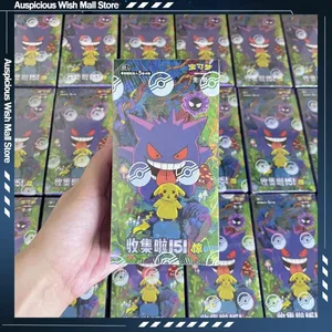 Em estoque pokemon cartão coletar 151 magro gordura booster caixa simplificado chinês ptcg cartão coleção brinquedos de natal presentes