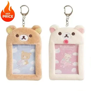 Rilakkuma Plusuri Suport card de identitate Brelocuri Nou Anime Relax Urs Husa pașaport Breloc Autobuz școlar Carduri bancare Genți Pandantive Cadou