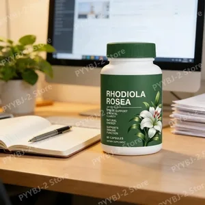 60 Pieces Rhodiola Rosea کپسول 500 میلی گرمی مکمل گیاهان علفی طبیعی برای حمایت از استرس روزانه و سلامت تعادل انرژی