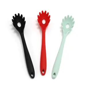 11,2 tommer Pasta Fork Premium Silikone Spaghetti Si Varmebestandig Nudelske Server Food Grade Køkken Madlavningsværktøj