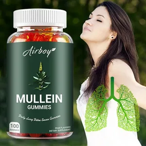 Mullein Gummies - tukee keuhkojen ja hengitysteiden terveyttä luonnollista vieroitusta, tehostettua immuunitoimintaa