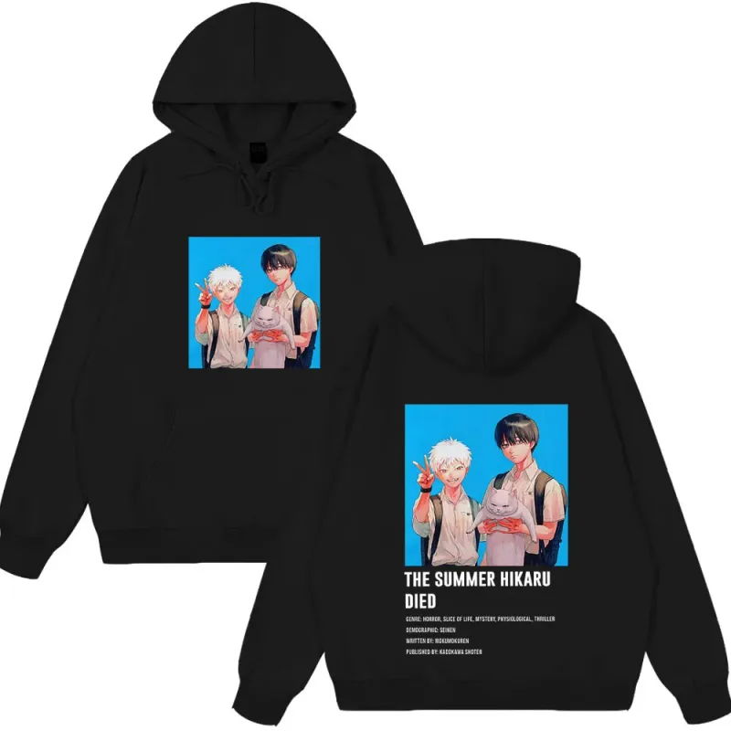 انیمه The Summer Hikaru Died Hoodies Hikaru Yoshiki Manga Hoodies مردانه زنانه لباس راحتی آستین بلند لباس های خیابانی خنده دار