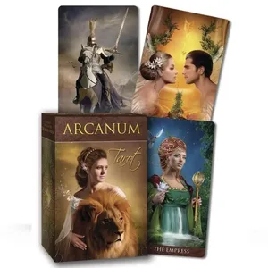 10,3 * 6 см толық ағылшын Arcanum Tarot 78 карталар палубасы жұмбақ болжау Oracle ойын картасы отбасылық кеш үстелі ойыны
