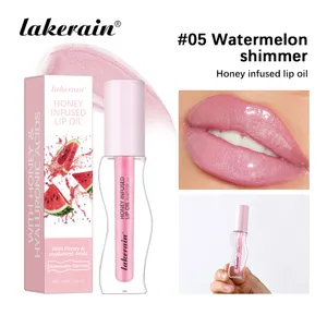 Crystal Fruit Honey Essence Lip Oil Sexy Plump Lip Jelly Strawberry Tinted Lip Liquid Waterproof Moisturize Oil Lipgloss Makeup