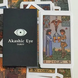 Akashic Eye Tarot Cards Deck 78Pcs Easy Beginners Fate Fortune Telling Party Tabletop Board ойыншықтары