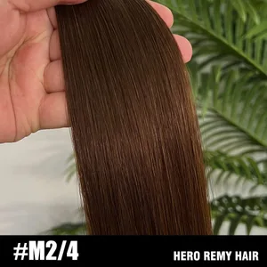 Hero Remy Hair Tape in Natural Hair Extension Human Hair Blonde Color 100% Remy Human Hair Seamless Skin Weft Glue On 2.5g/piece