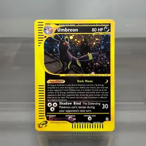 Cartões pkm steelix alakazam scizor cartões de folha única raichu slowking jogo coleção cartões ptcg cartões proxy série aquapolis