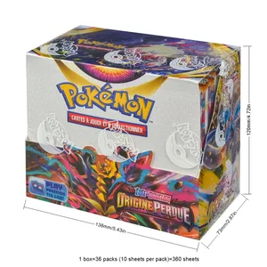 360 unidades Pokémon francês TCG: 360 ORIGINE PERDUE Box Pokémon Cards 36 Pack Box