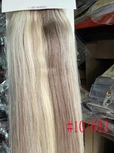 100% Human Remy Hair Extensions 16"-28" 80g-100g 3pcs Set 1x20 1x15 1x10 Clips-in Three Pieces Natural Straight Light