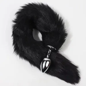 Halpa Anal Plug Metal Sexy Foxtail Anal Plug Roolileikki Seksilelu Miesten ja Naisten Anal Plug Aikuisten Peli Pari Lelut Seksilelut