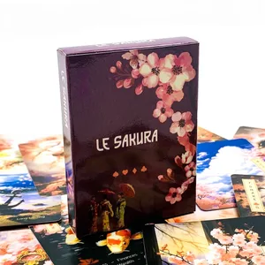 New Le Sakura Cards Game 36 Cards Cherry Blossoms Stylish & Compact Includes Guidebook Ideal For Travel Spiritual Practices