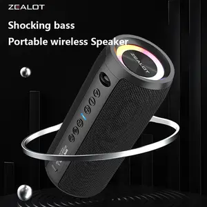S51 Pro 40W Wireless Speakers Outdoor Portable Subwoofer Speaker 5200mAh Battery 24 Hours Playtime Loud Stereo.