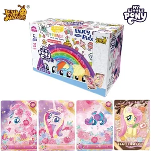 Cartelă My ​​Little Pony autentică Seria Curcubeu Carte de colecție de jocuri Desene animat Jucărie pentru copii Înconjurătoare Fată Cadou Cutie originală