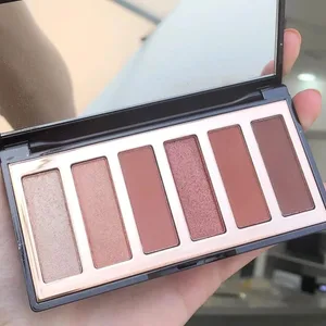 CT – disque d'ombre à paupières, 6 couleurs, finition perle mate, série de couleurs nues, cosmétiques de beauté pour les yeux, meilleure vente à la mode, 8.2g